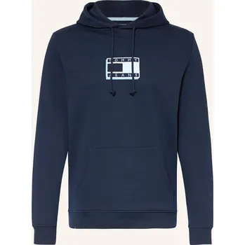 Pánská mikina Tommy Jeans Pánská Mikina S Kapucí, tmavě modrá, S