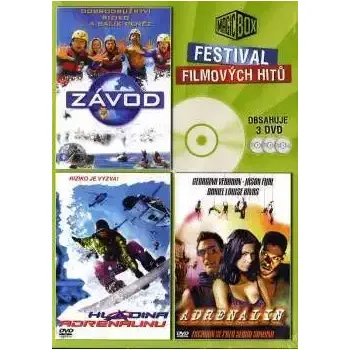 DVD film Festival filmových hitů :Závod / Hladina adrenalinu / Adrenalin - 3xDVD /plast/