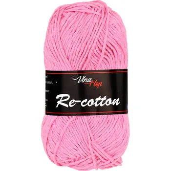 Příze Vlna-hep Příze Re-Cotton - recyklovaná bavlna Re-Cotton: 81121 Růžová