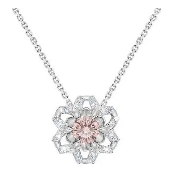 Přívěsek JK Zlatý přívěsek s růžovým a čirými přírodními diamanty Diamant 18 kt XZDI186B-99-3000