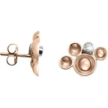 Náušnice JK Zlaté náušnice s přírodními diamanty Diamant 14 kt ZNPL056G-01-1000