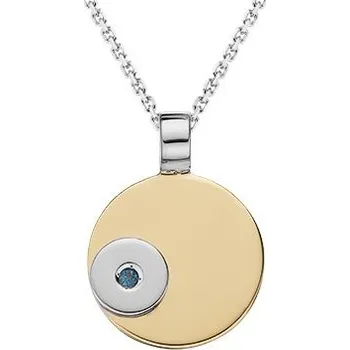 Přívěsek JK Zlatý přívěsek s přírodním modrým safírem Safír modrý 14 kt ZZST020H-99-0100