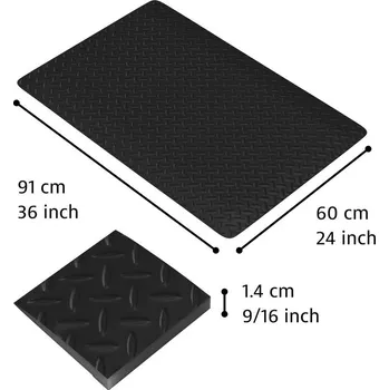 Rohožka Notrax® 479 Cushion Trax - Protiúnavová rohož s diamantovým vzorom - čierná Rozmer: 60cm x 91cm 479