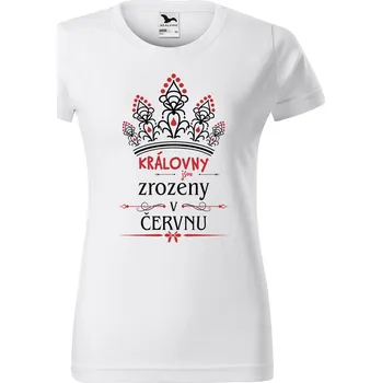 Dámské tričko DOBRÝ TRIKO Dámské tričko s potiskem Královny koruna Barva: Bílá, Velikost: 3XL