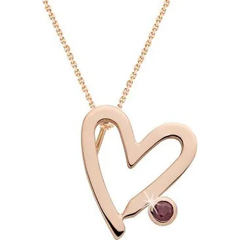 Přívěsek JK Zlatý přívěsek srdce s přírodním rubínem Rubín 14 kt ZZLV007C-99-0400