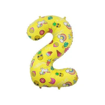 Balónek GD balónek fóliový 78cm "2" BC-HOB2