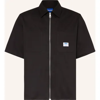 Pánská košile Hugo Pánská Oversized Svrchní Košile Ekyz, černá, 38