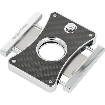 Humidor Doutníkový ořezávač Caseti Blackie Carbon, 20mm