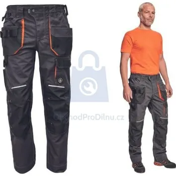 montérky Kalhoty pracovní do pasu EMERTON PLUS, CERVA antracit, 56, balení 1 ks