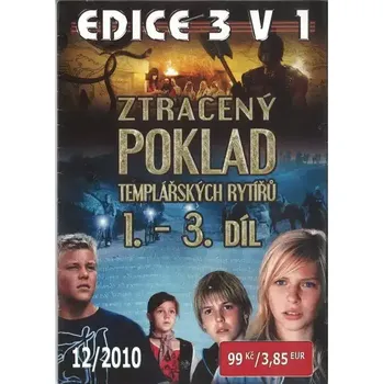 DVD film Ztracený poklad templářských rytířů komplet 3 DVD