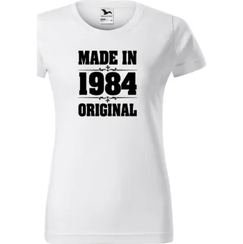 Dámské tričko DOBRÝ TRIKO Dámské tričko s potiskem Made in 1984 Barva: Bílá, Velikost: 3XL