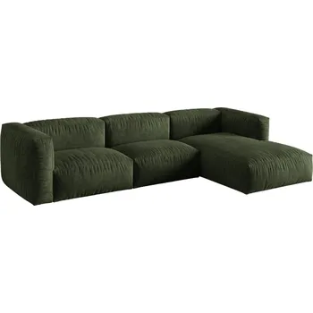 Pohovka Micadoni Sametová rohová pohovka Martina 330 cm, pravá