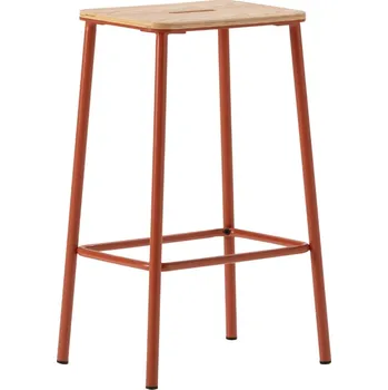 Barová židle Marckeric Dřevěná barová židle Abba 65 cm