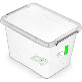 Dóza na potraviny antibakter.box 19,0 l 39x29x26cm, transp.plast Rychlá expedice, doprava zdarma od 999,-