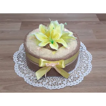 Povlečení Plus Textilní dort z ručníků Saša Béžová