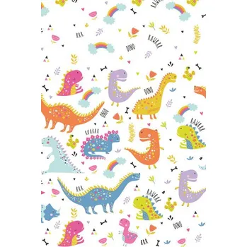 Jednorázový ubrus Papírový ubrus 180 cm Funny Dinosaurs