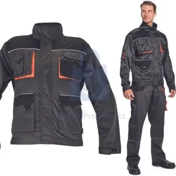 pracovní bunda Bunda pracovní BEERZE, SAFEWORKER tmavě šedá, 56, balení 1 ks