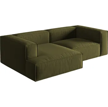 Pohovka Micadoni Sametová rohová pohovka Nuria 252 cm, levá