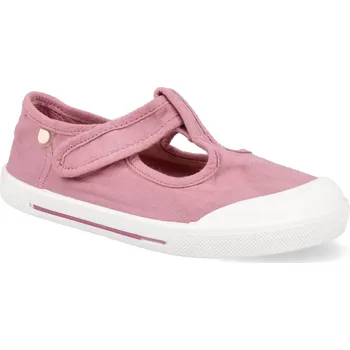 Dívčí sandály Barefoot dětské plátěné sandály Igor - Canvas Pepito širší rosa růžové Velikost: 27