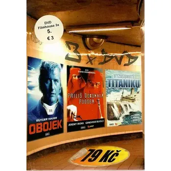DVD film 3x DVD Obojek /Příliš dokonalá podoba / Vyzvednutí titaniku ( pošetky ) DVD
