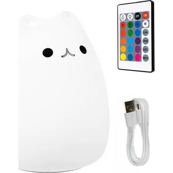 Lampička LED noční lampička - kotě