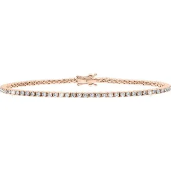 Náramek JK Zlatý náramek s přírodními diamanty Diamant přírodní 14 kt ZRCS990C-18-10Z0