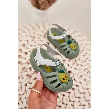 Chlapecké sandály Dětské Sandály Na Suchý Zip Ovoce 83615 Ipanema Summer XIV Baby Zelené Ipanema šedá 3334778