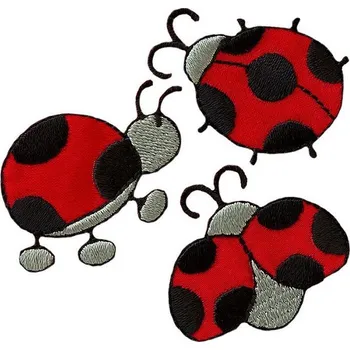 Nášivka Nažehlovačka Berušky 4,5 x 3 cm a 3,5 x 3 cm Monoquick