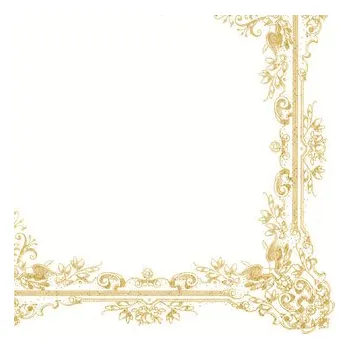 Papírový kapesník Ubrousky MAKI L (20ks) Frame Ornaments White
