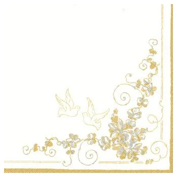 Ubrousky MAKI L (20ks) White Doves