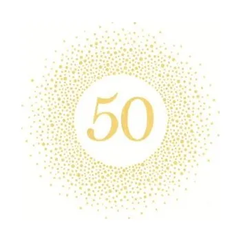 Papírový kapesník Ubrousky MAKI L (20ks) 50 Golden Dots