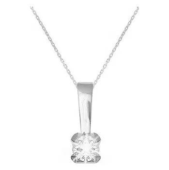 Přívěsek JK Zlatý přívěsek s přírodním diamantem Diamant 14 kt 0,20 ct (3,70 mm) ZZRA062B-99-1000