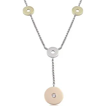 Náhrdelník JK Zlatý náhrdelník s přírodním diamantem Diamant 14 kt 0,06 ct (2,50 mm) ZRTR039M-45-1000