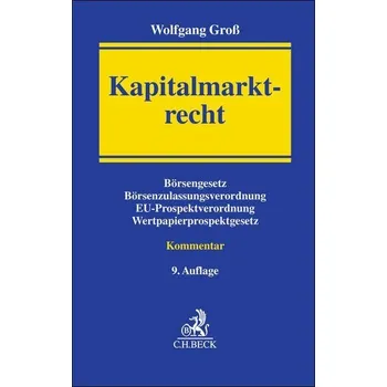 Kapitalmarktrecht - Groß, Wolfgang