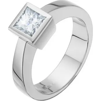 Prsten JK Zlatý prsten s přírodním diamantem Diamant 14 kt ZP52473