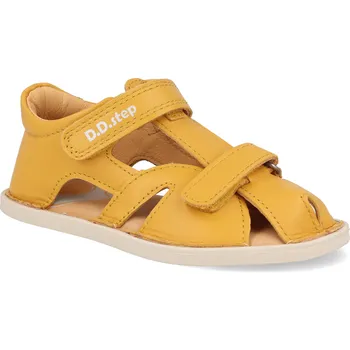 Dívčí sandály Barefoot dětské sandály D.D.step - G076-51665A žluté Velikost: 22