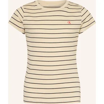 Dámské tričko Calvin Klein Dívčí Tričko, režná / černá, 152