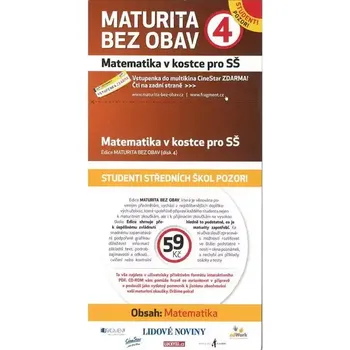 DVD film Maturita bez obav 4 - Matematika v kostce pro SŠ - DVD