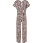 esmara® Dámský overal, s odnímatelným páskem na zavazování (hnědá/vzor, S(36/38))