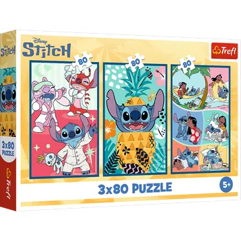 Puzzle Puzzle Lilo & Stitch: Svět Stitche 3x80 dílků