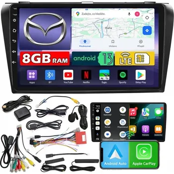 Autorádio AUTORÁDIO NCS ZQ9 MAZDA 3 2003-2009 ANDROID NAVIGACE 8GB LTE