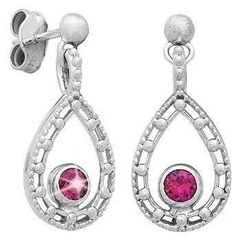 Náušnice JK Zlaté náušnice s přírodními turmalíny Turmalín 14 kt ZNDI174B-01-0001