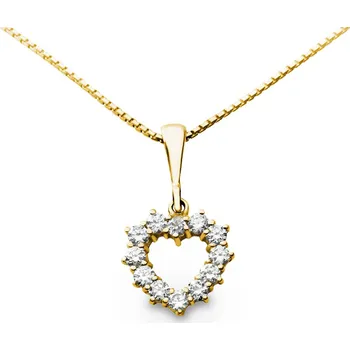 Přívěsek Přívěšek ze žlutého zlata se zirkony