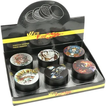 Drtič tabáku kovový WildFire Animals, 50mm