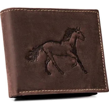 Pánská peněženka z pravé kůže Barva: Tmavě Hnědá