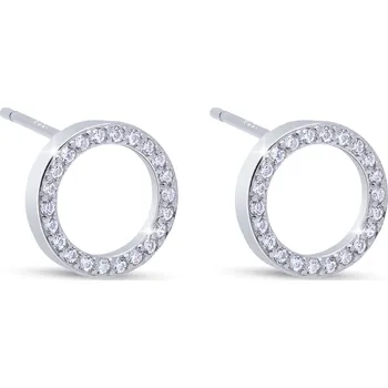Náušnice Biju Stříbrné náušnice kroužky 3596 Stříbrná
