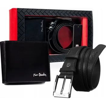 Peněženka Dárkový set kožená peněženka a opasek Pierre Cardin