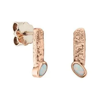 Náušnice JK Zlaté náušnice s přírodními opály Opál 14 kt ZNSM061G-01-0005