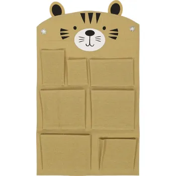 Příbor Home Styling Collection Nástěnný organizér do dětského pokoje MEDVÍDEK, žlutý