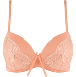 Evelyn Italy push-up podprsenka s krajkou 75B světle oranžová